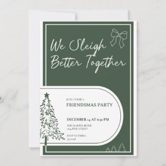 Invitation à la fête de Friendsmas Invitation à la