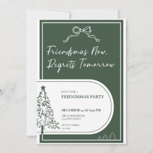 Invitation à la fête de Friendsmas Invitation à la