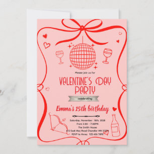 Invitation à la fête de Galentine