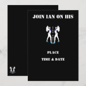 Invitation à la FÊTE DE GARÇON (Devant / Derrière)