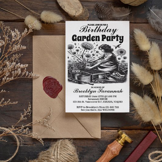 Invitation à la fête de Gardens Gentle Hand