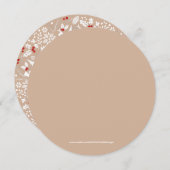 Invitation à la fête de gerbe de Noël blanc et bro (Devant / Derrière)