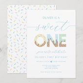 Invitation à la fête de glace Sweet One (Devant / Derrière)