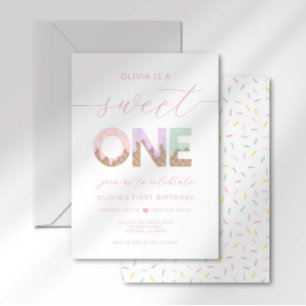 Invitation à la fête de glace Sweet One