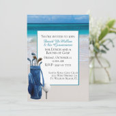 Invitation à la fête de golf du futur mari à White (Debout devant)