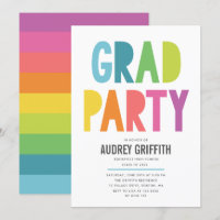 Invitation à la fête de Grad Colorful