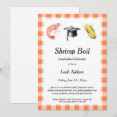 Invitation à la fête de graduation avec ébullition (Devant / Derrière)