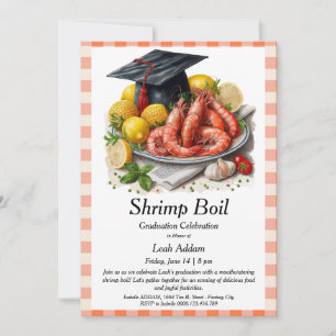 Invitation à la fête de graduation : Boil de creve