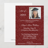 Invitation à la fête de graduation classique (Devant / Derrière)