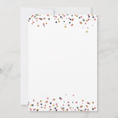 Invitation à la fête de graduation Gold Pink Confe (Dos)