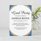 invitation à la fête de graduation moderne noir et (Debout devant)