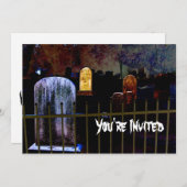 Invitation à la fête de Halloween (Devant / Derrière)