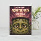 Invitation à la fête de Halloween Monster Bash (Debout devant)