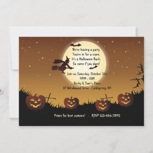 Invitation à la fête de Halloween Ride