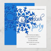 Invitation à la fête de Hanouka au Flocon Bleu (Devant / Derrière)