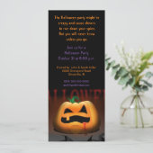 Invitation à la fête de Jack O' Lantern Halloween (Debout devant)