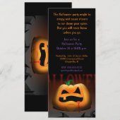 Invitation à la fête de Jack O' Lantern pour Hallo (Devant / Derrière)