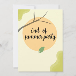 Invitation à la fête de jardin de fin d'été