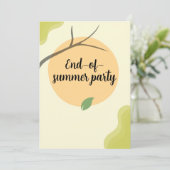Invitation à la fête de jardin de fin d'été (Debout devant)