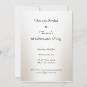Invitation à la fête de la 1ère communion (Dos)