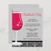 Invitation à la fête de la Bachelorette Cute Marti (Devant / Derrière)