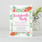Invitation à la fête de la Bachelorette florale tr (Debout devant)