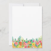 Invitation à la fête de la Bachelorette florale tr (Dos)