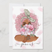 Invitation à la fête de la Bachelorette rose chic (Devant)