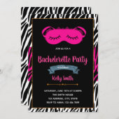 Invitation à la fête de la bachelorette Sleepover (Devant / Derrière)