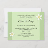 Invitation à la fête de la bachelorette Spa avec p (Dos)