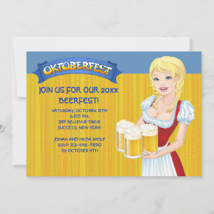 Invitation à la Fête de la Bière d'Oktoberfest