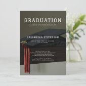 Invitation à la fête de la casquette de graduation (Debout devant)