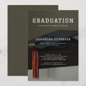 Invitation à la fête de la casquette de graduation (Devant / Derrière)