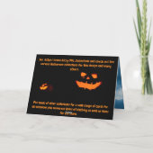 Invitation à la fête de La Catrina. Carte (Dos)