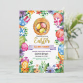 Invitation à la fête de la chasse aux oeufs de Pâq (Debout devant)