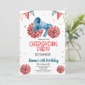 Invitation à la fête de la cheerleader fille (Debout devant)