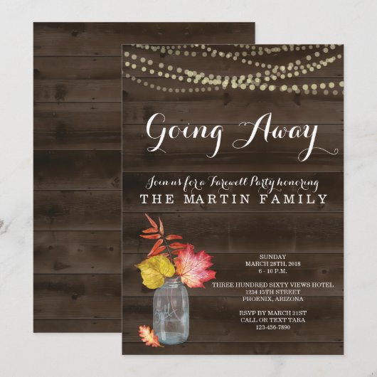 Invitation à la fête de la chute russe (Devant / Derrière)