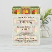 Invitation à la fête de la couverture d'automne (Debout devant)