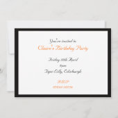 Invitation à la fête de la danse (Dos)