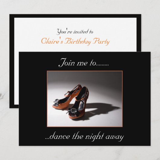 Invitation à la fête de la danse (Devant / Derrière)