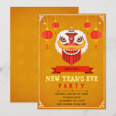 Invitation à la fête de la danse du lion pour le n (Devant / Derrière)