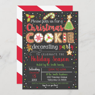 Invitation à la fête de la décoration des biscuits