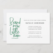 Invitation à la fête de la douche pour bébé modern (Devant)