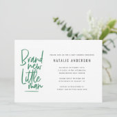 Invitation à la fête de la douche pour bébé modern (Debout devant)