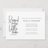 Invitation à la fête de la douche pour bébé modern (Devant)