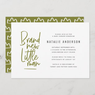 Invitation à la fête de la douche pour bébé modern