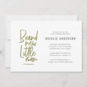 Invitation à la fête de la douche pour bébé modern (Devant)