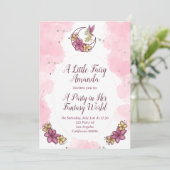 Invitation à la fête de la fée fantaisie mignonne  (Debout devant)