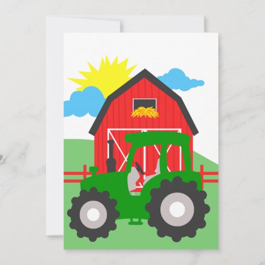 Invitation à la fête de la ferme (Dos)