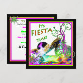 Invitation à la fête de la Fiesta - Festive (Devant / Derrière)